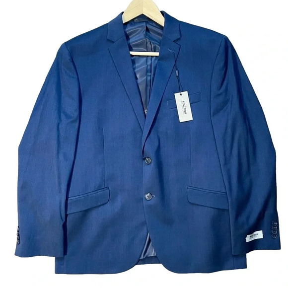 NWT Kenneth Cole Reaction Navy Blazer Jacket - Picture 1 of 5